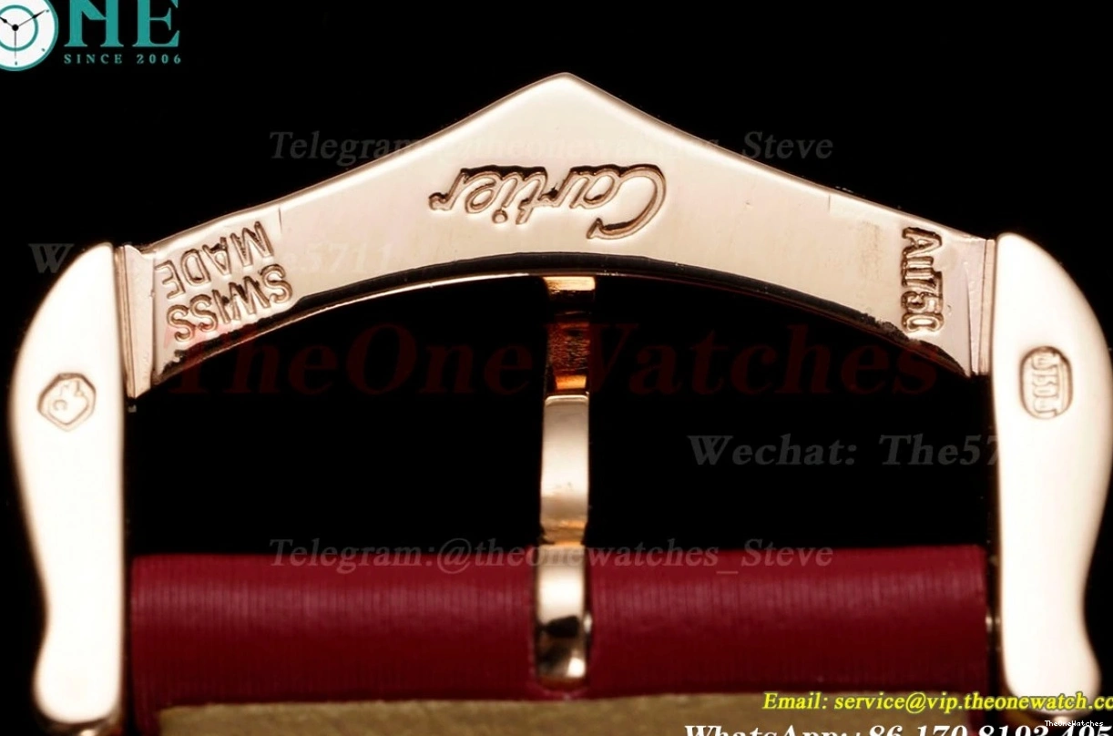 Dumont RG SA AF Quartz Santos Dial Dia Silver Red 0308